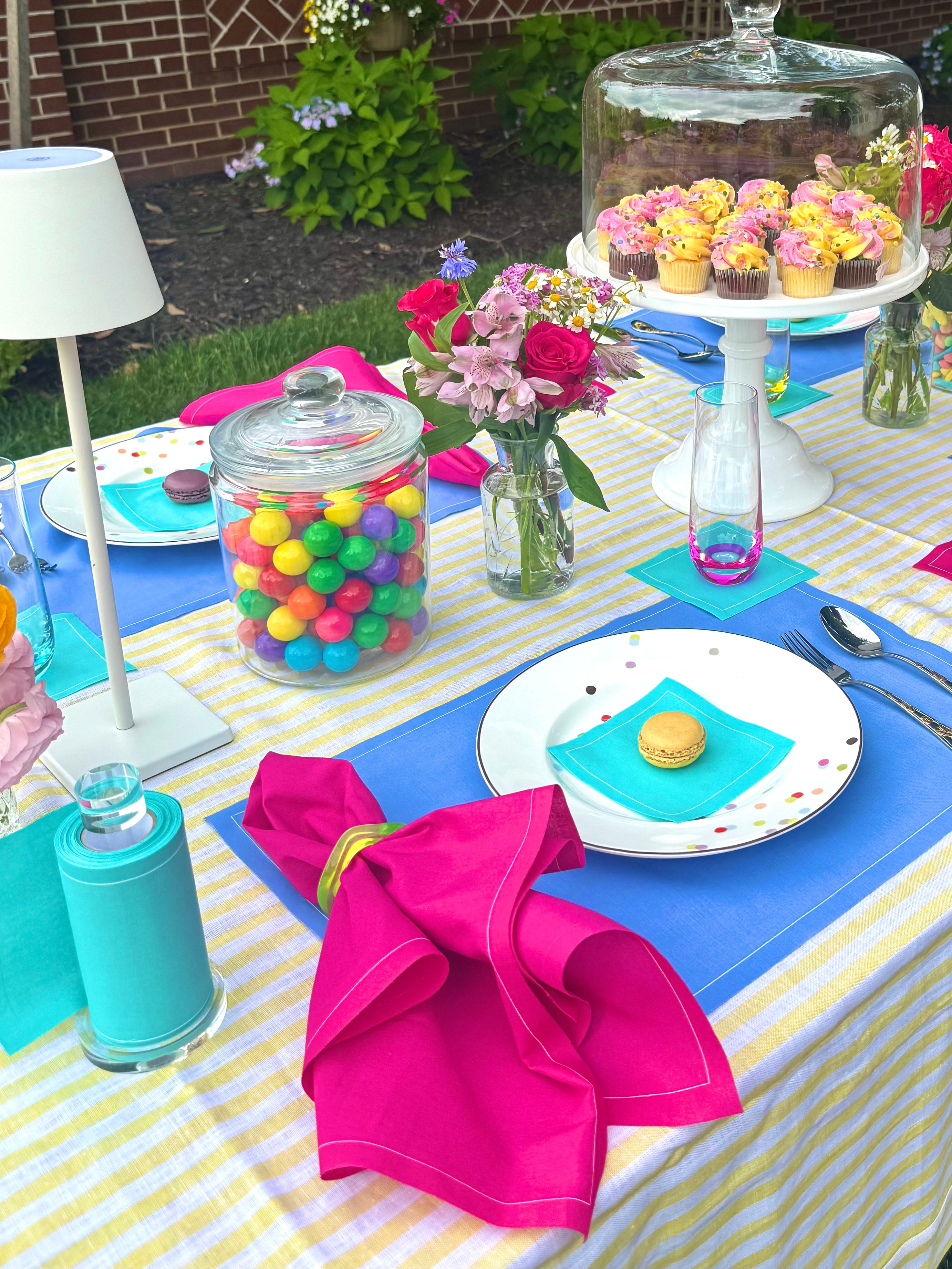 Glass Cocktail Napkin Stand
