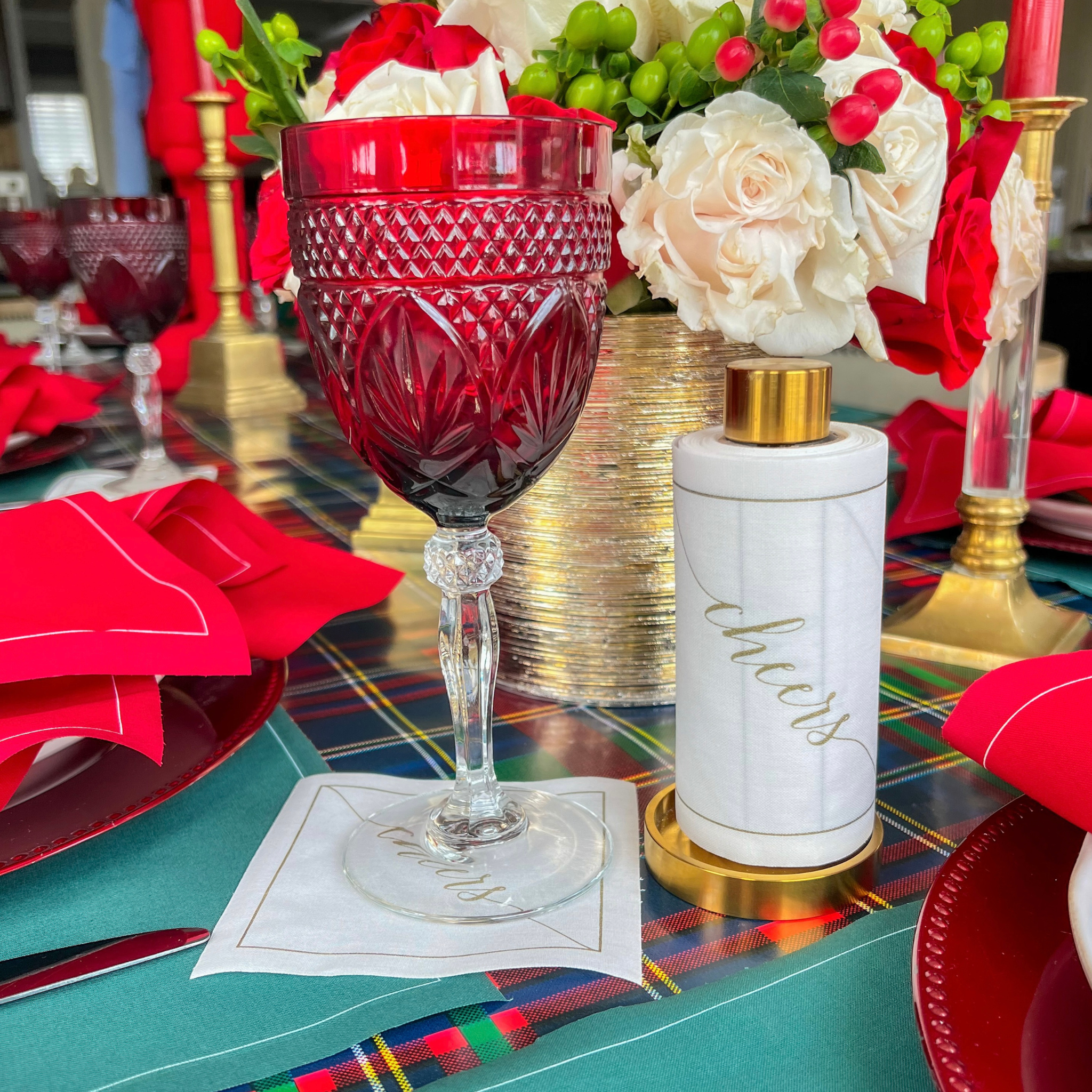 Golden Salute Cocktail Napkins