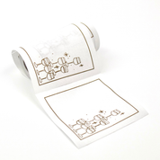 Golden Bubbles Cocktail Napkins Gold Border