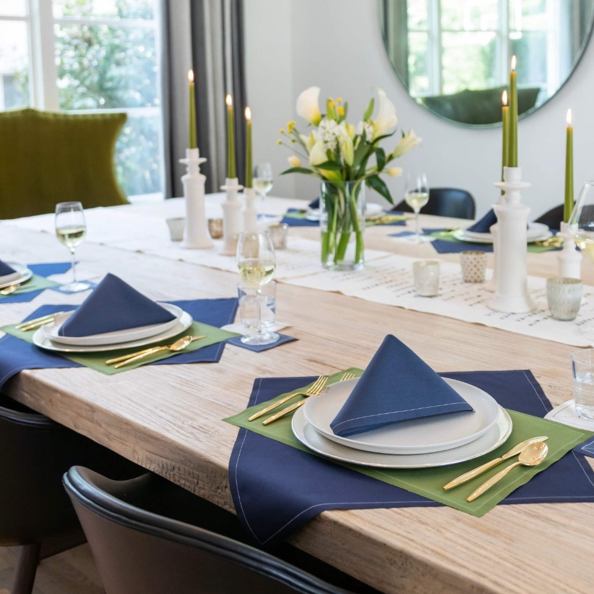 Mystic Blue Dinner Napkins