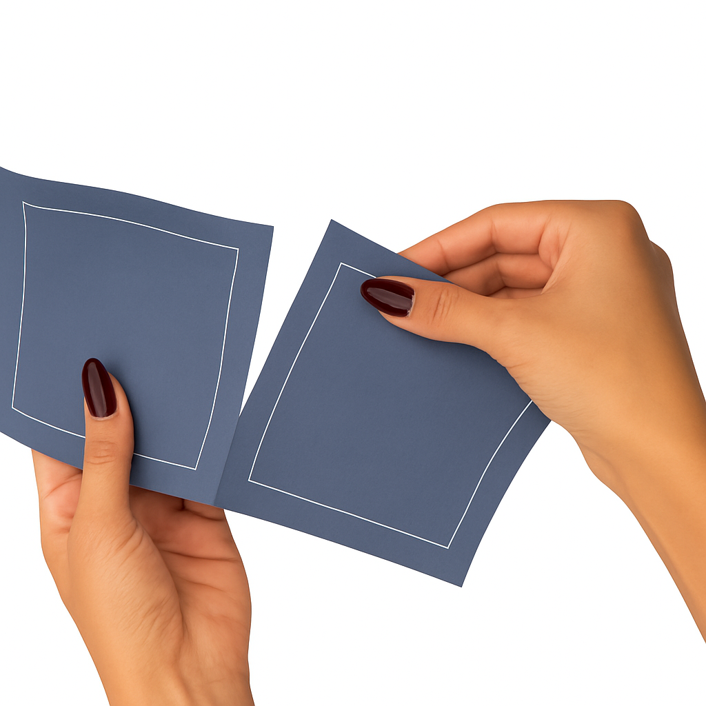 Solid Mystic Blue Cocktail Napkins
