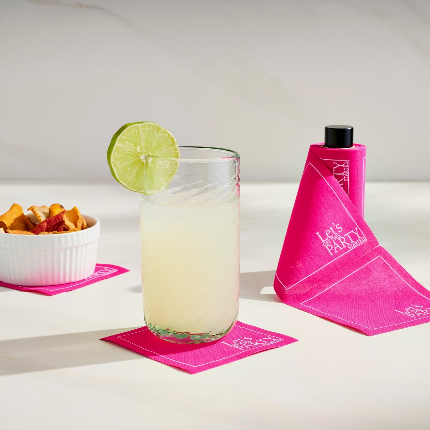 Black Matte Cocktail Napkin Stand