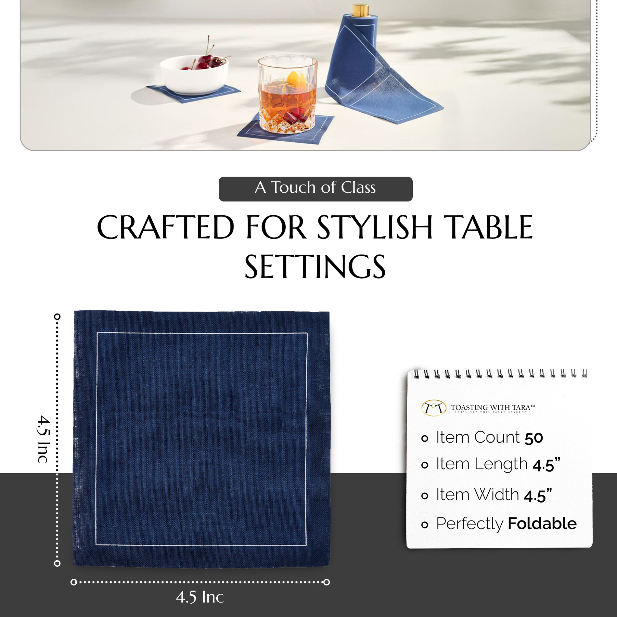 Midnight City Cocktail Napkins