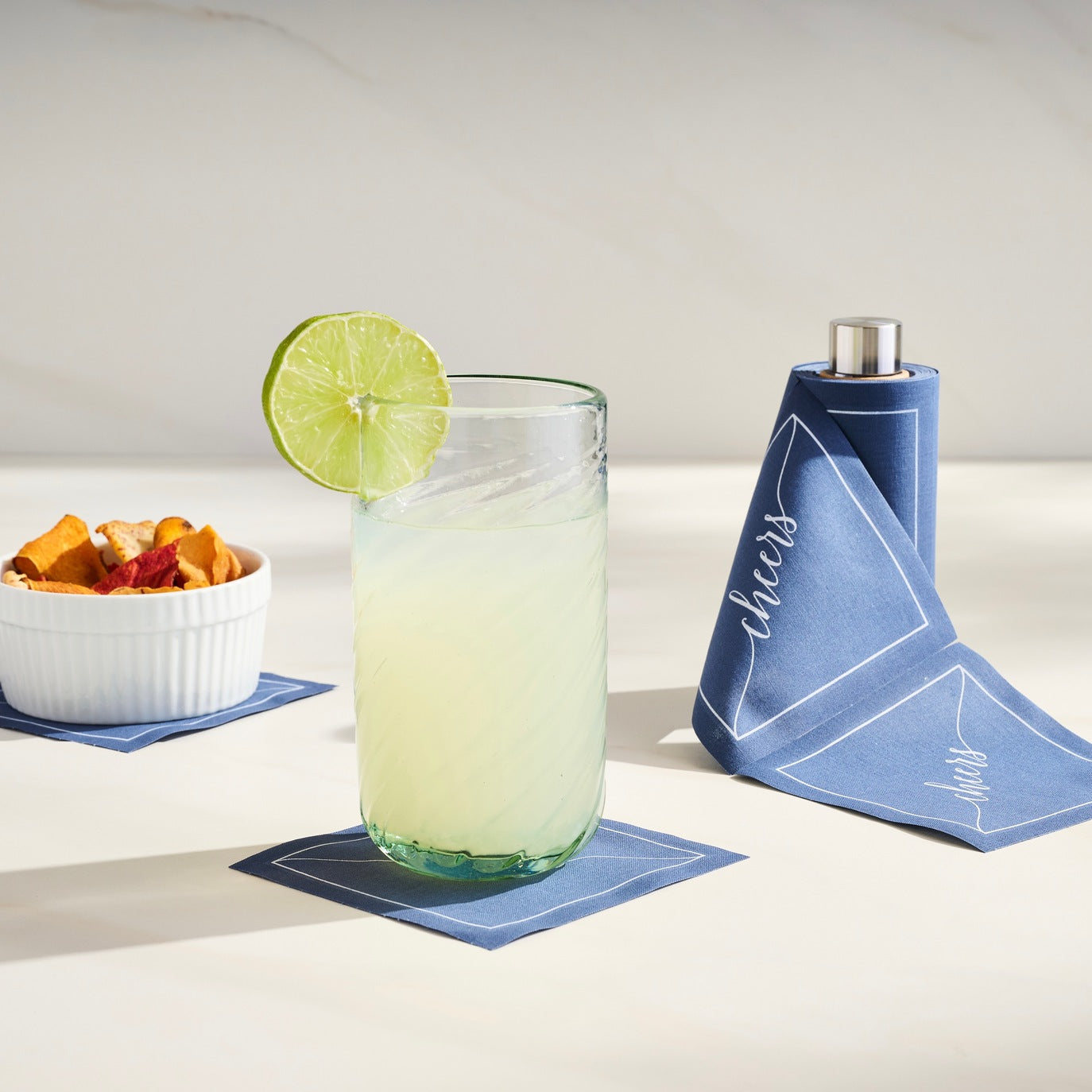 Mystic Blue Cocktail Napkins
