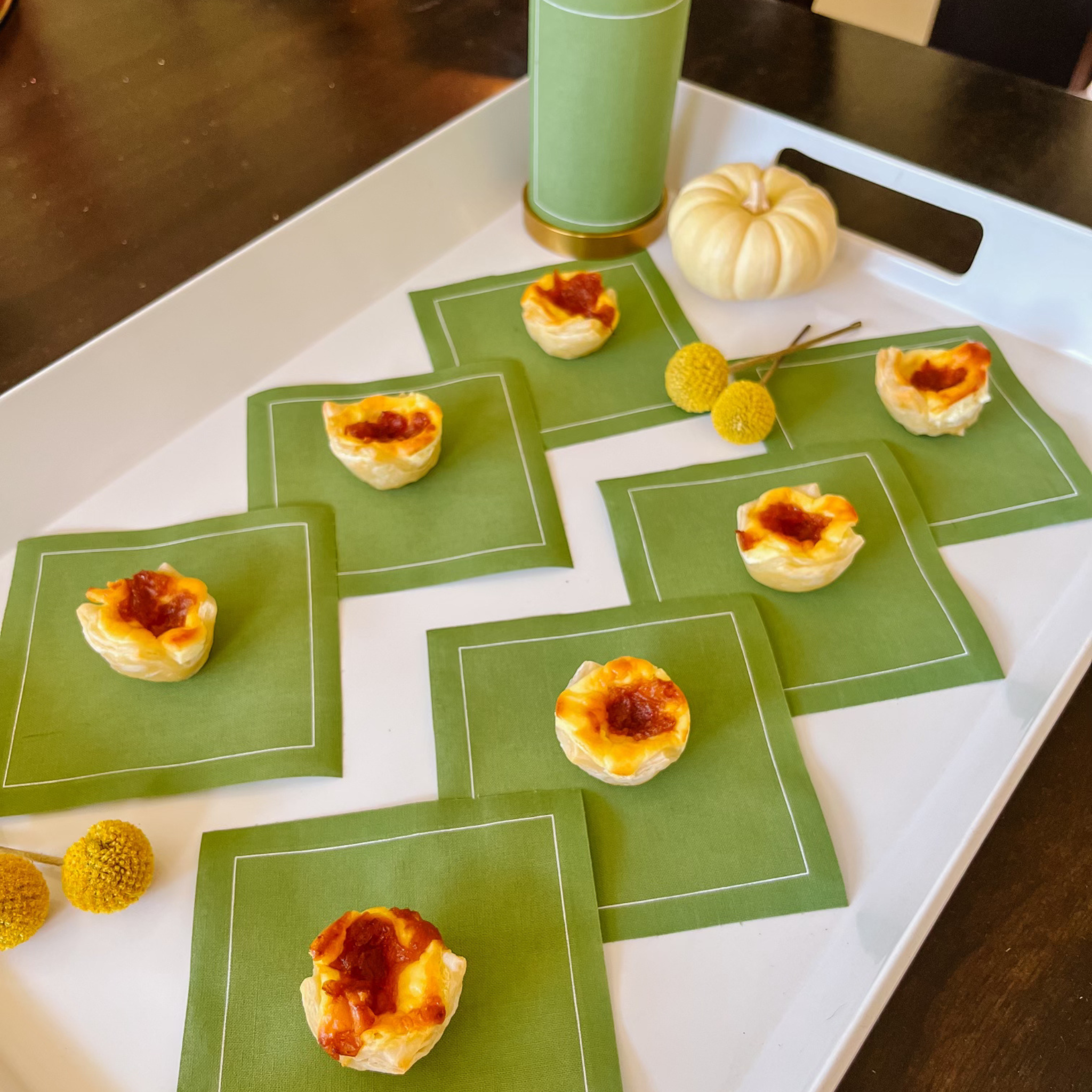 Olive Cocktail Napkins