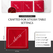 The Red Carpet Cocktail Napkins