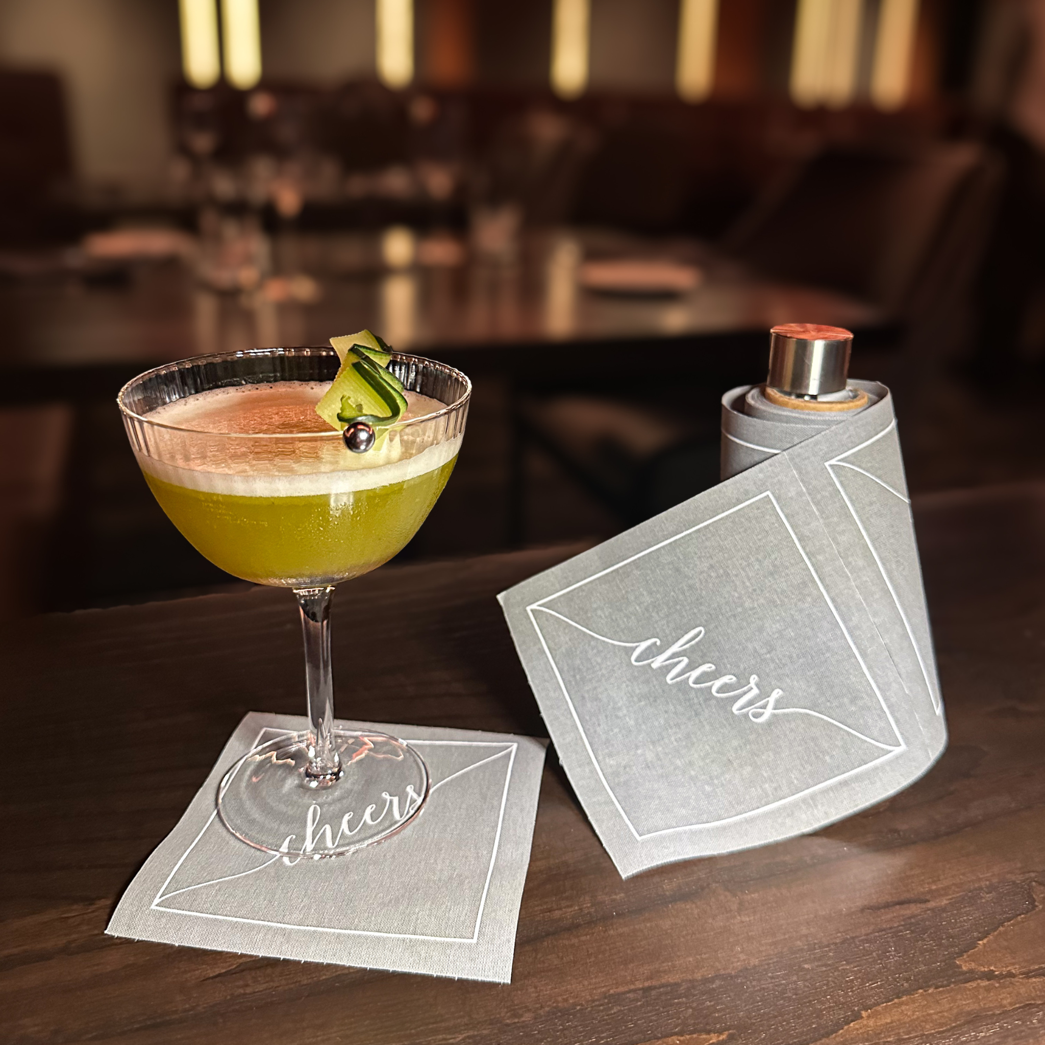 Silver Fox Cocktail Napkins