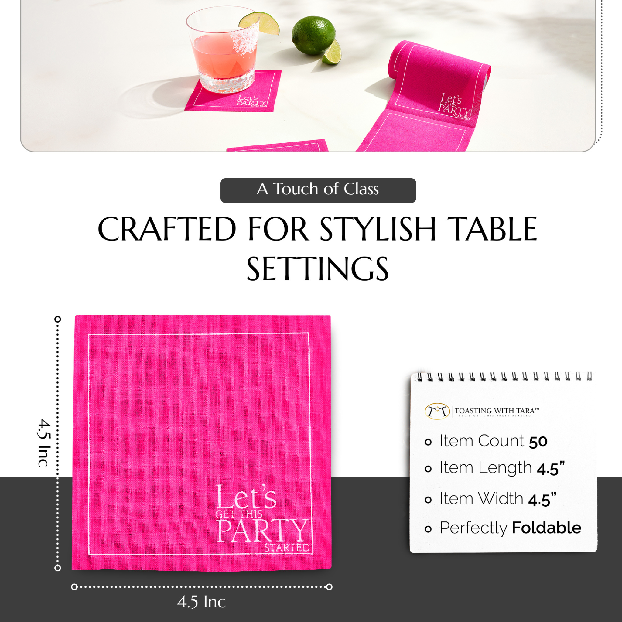 Blush Crush Cocktail Napkins