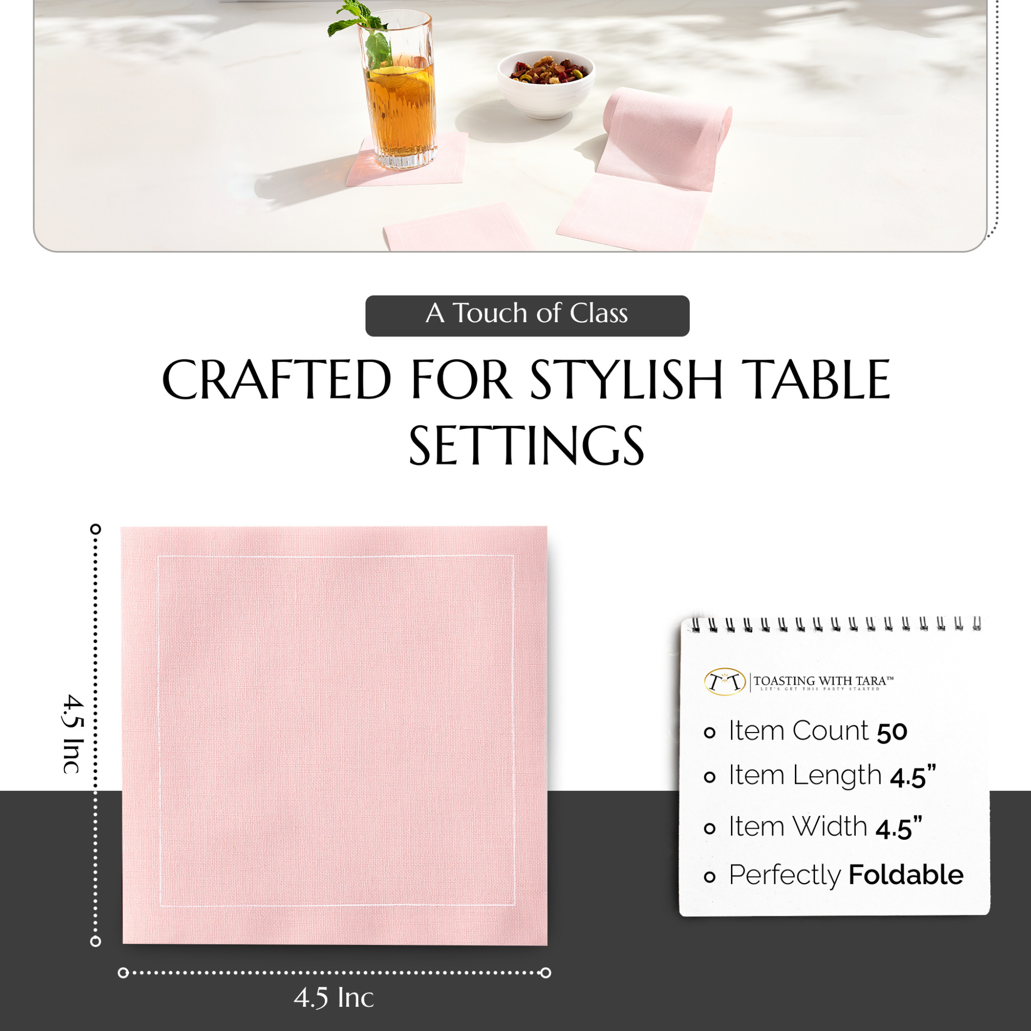 Light Crush Cocktail Napkins