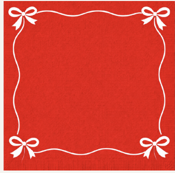 Tied with a Bow Cocktail Napkins