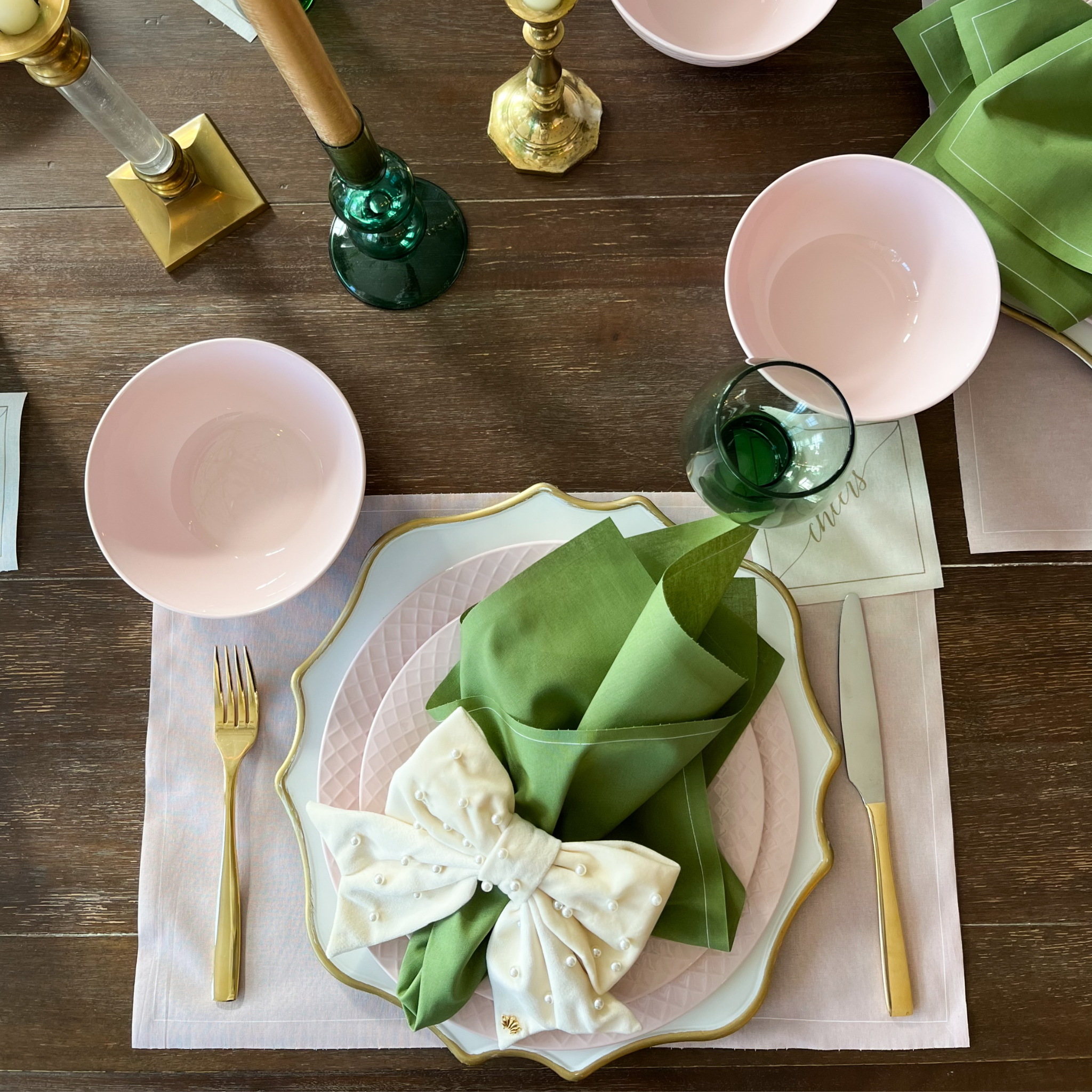 Olive Dinner Napkins