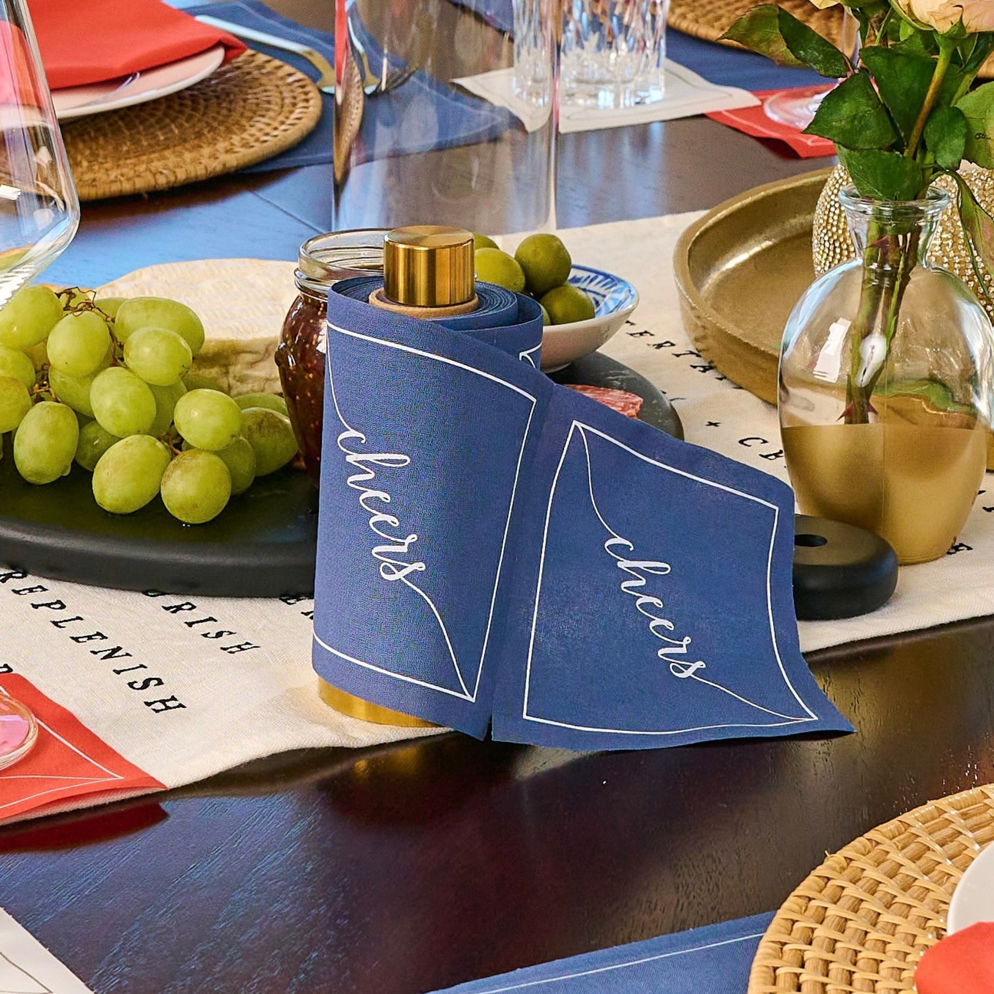 Mystic Blue Cocktail Napkins