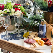 Let it Snow Cocktail Napkins - Mystic Blue