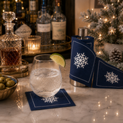Let it Snow Cocktail Napkins - Mystic Blue