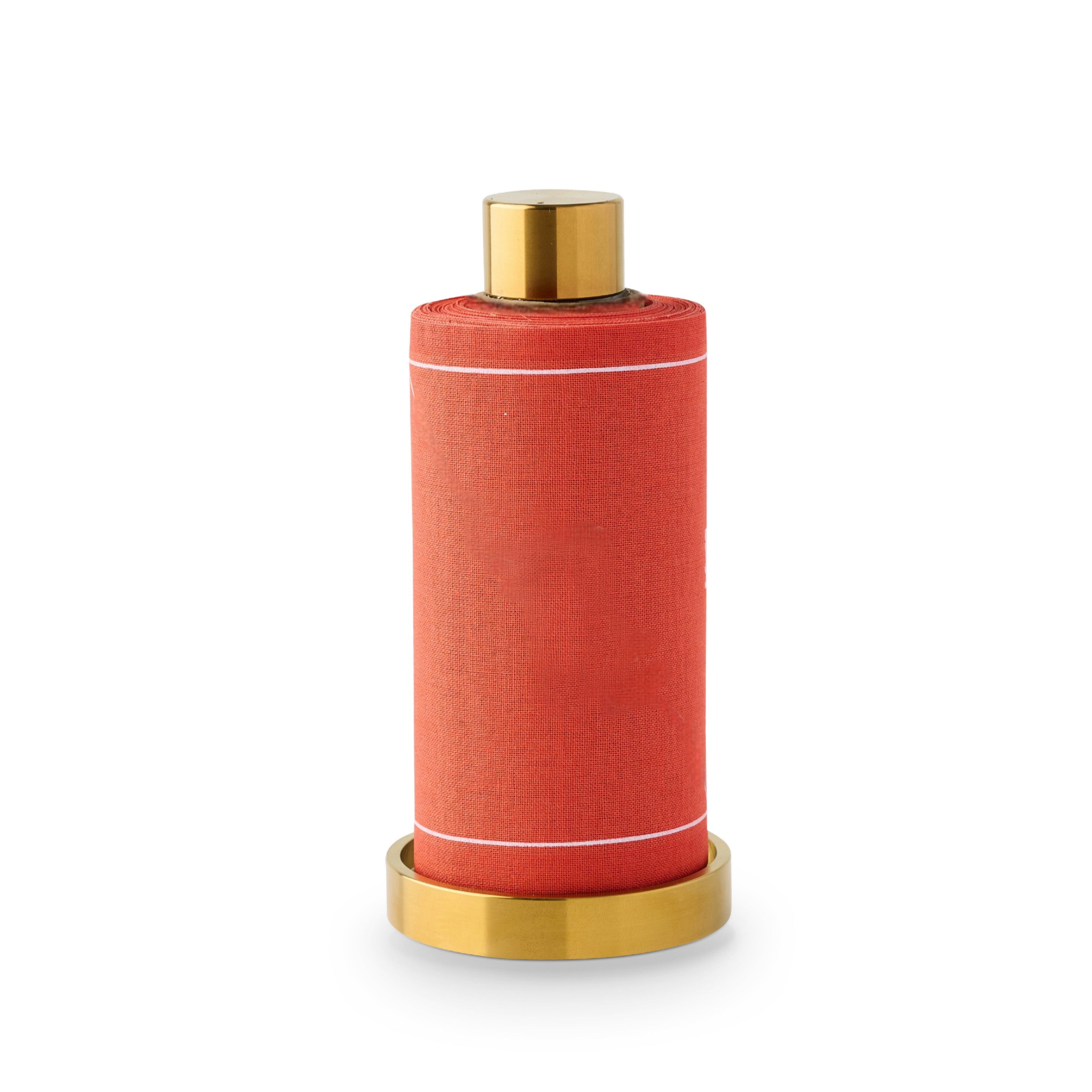 Solid Late Sunset Cocktail Napkins White Border