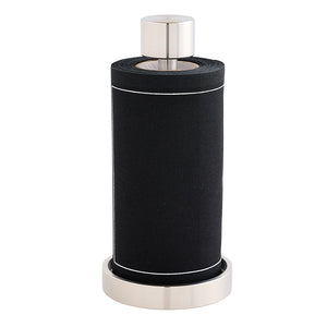 Midnight Toast (Black) Cocktail Napkins Silver Border
