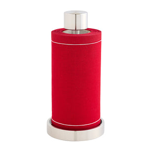 Solid Red Carpet with White Border