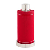 Solid Red Carpet with White Border