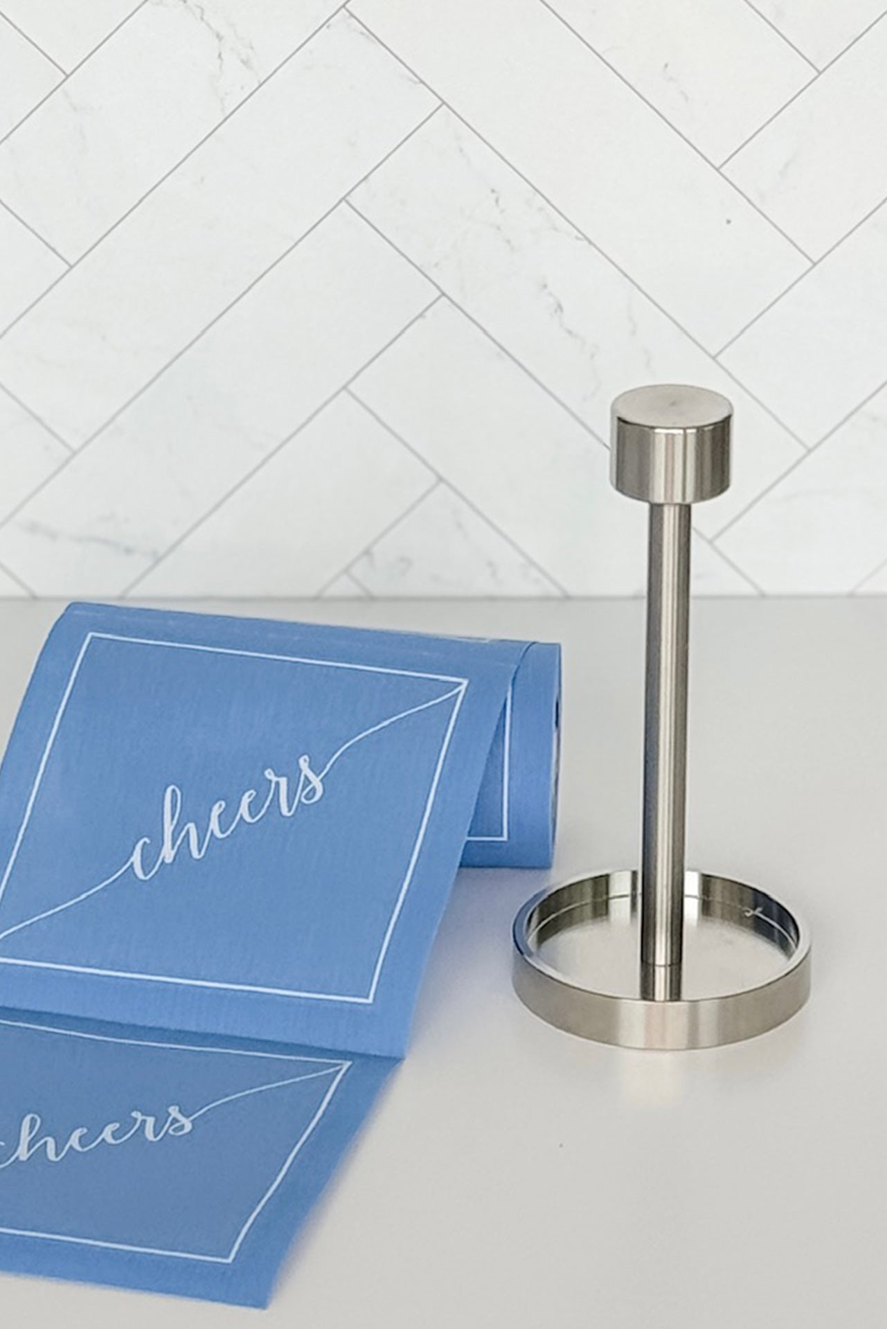 Silver Cocktail Napkin Stand